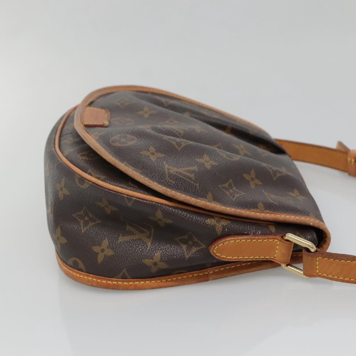 Louis Vuitton Menilmontant Handbag Monogram Canvas, BROWN, CANVAS, Shoulder bag