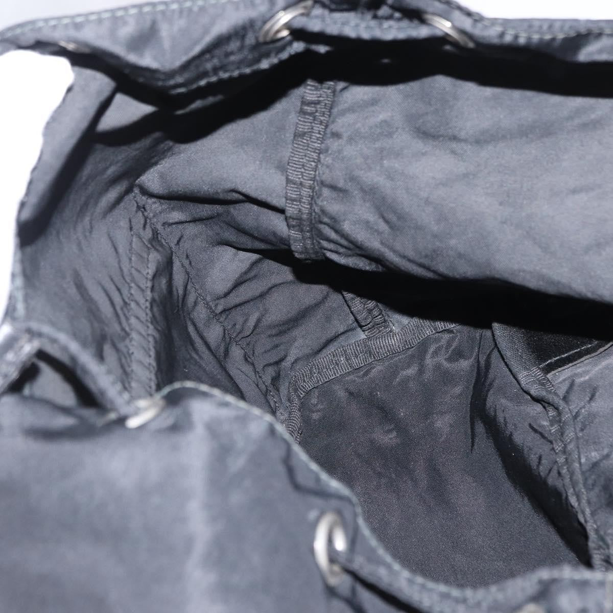 Prada Double Front Pocket Backpack Tessuto, BLACK, NYLON, Backpack