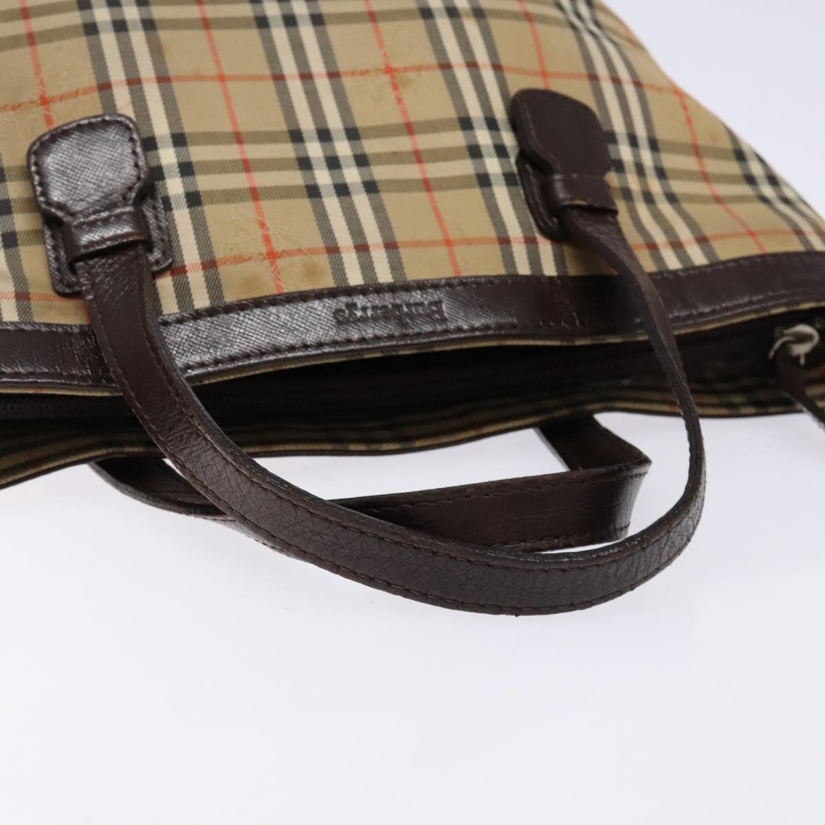 Burberry Nova Check Handbag Nova Check Canvas and leather, BEIGE, CANVAS, Handbag