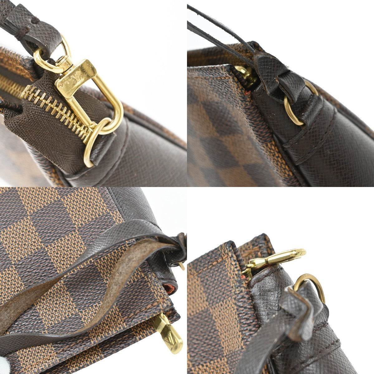 Louis Vuitton Trousse Make Up Bag Damier Canvas, BROWN, CANVAS, Clutche & pouche