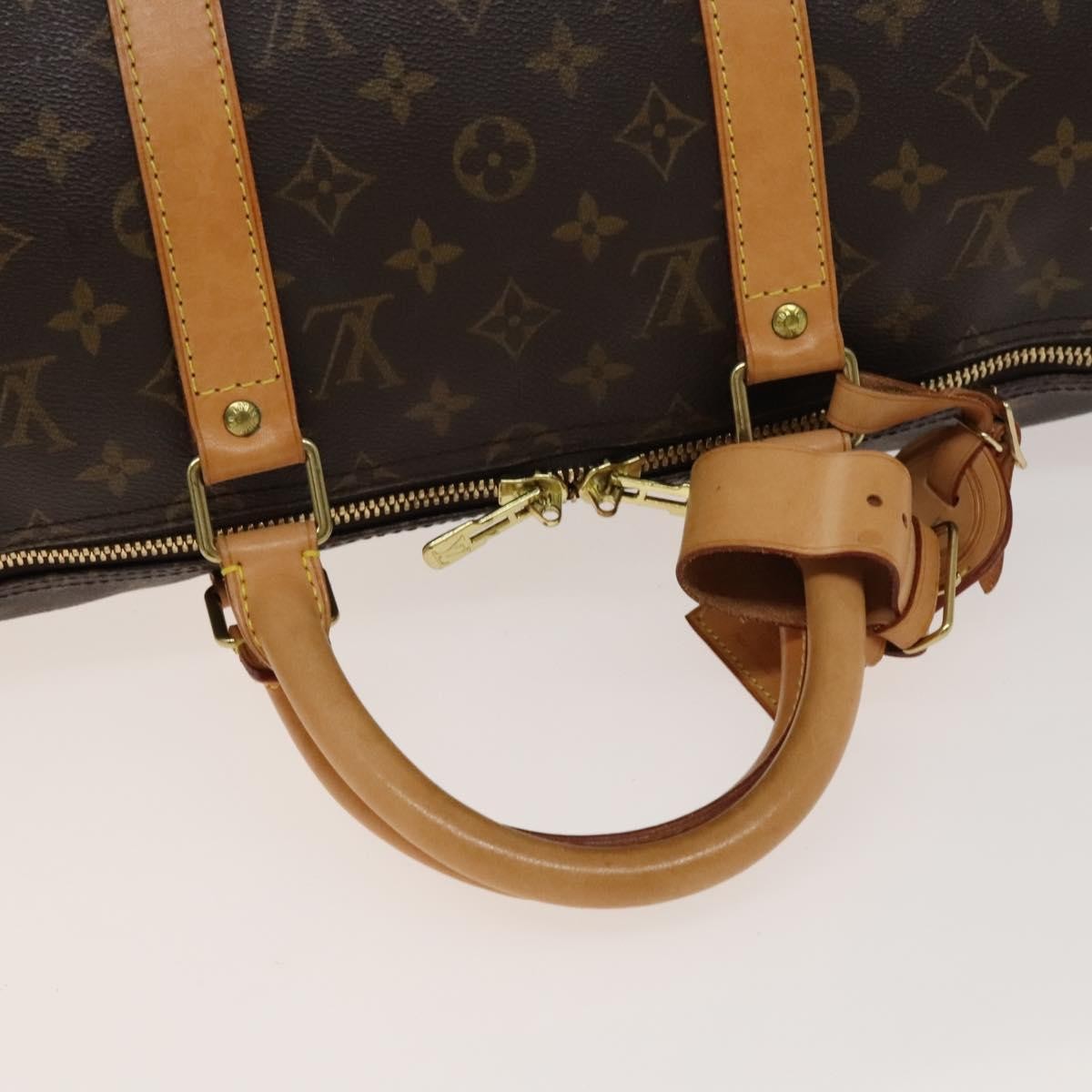 Louis Vuitton Keepall Bag Monogram Canvas, BROWN, CANVAS, Travel bag