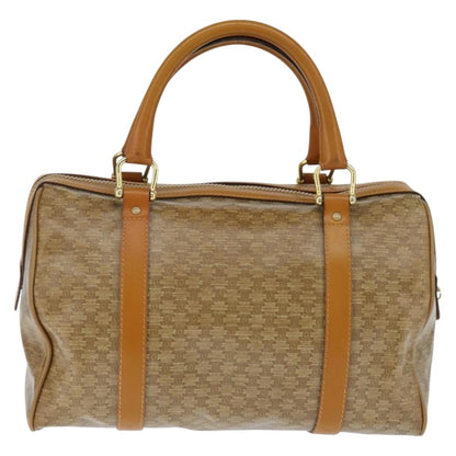 Celine Vintage Duffle Bag Macadam Coated Canvas, BEIGE, CANVAS, Handbag