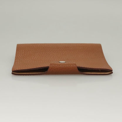 Hermes Ulysse Agenda Cover Leather, BROWN, LEATHER, Clutche & pouche