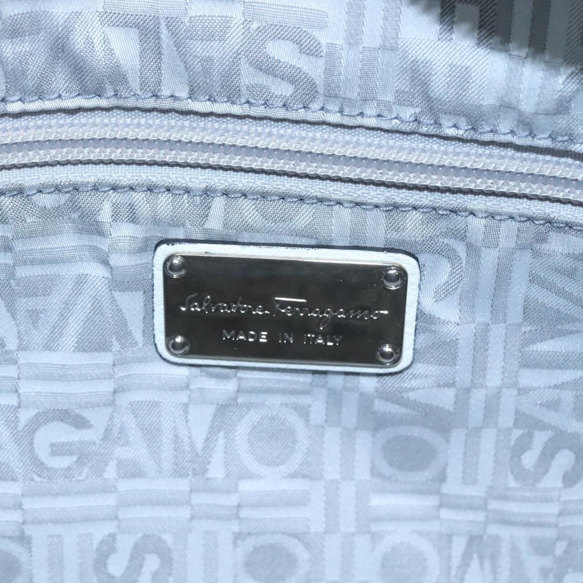 Salvatore Ferragamo Marisa Satchel Leather, WHITE, LEATHER, Handbag