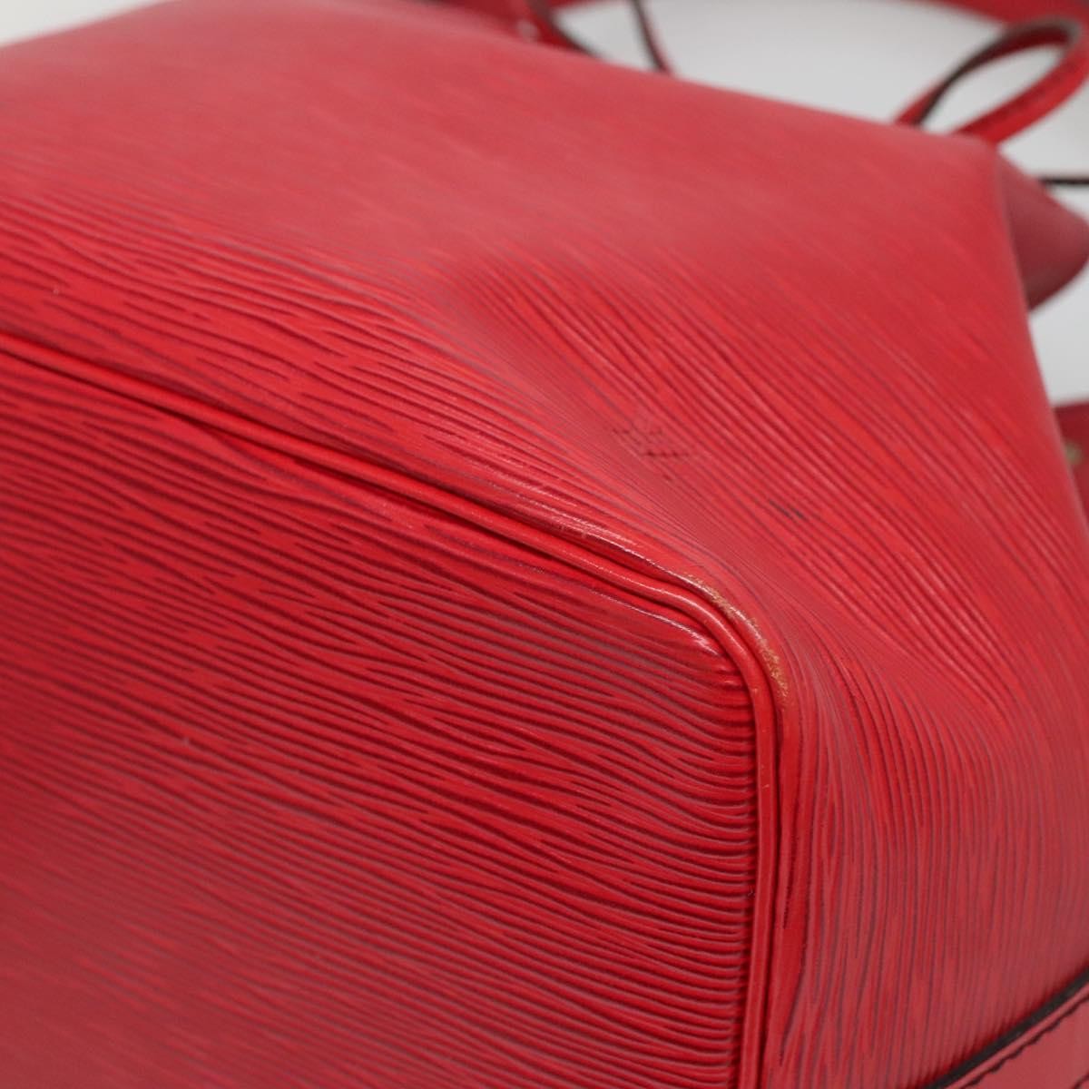 Louis Vuitton Bicolor Petit Noe Handbag Epi Leather, RED, LEATHER, Shoulder bag