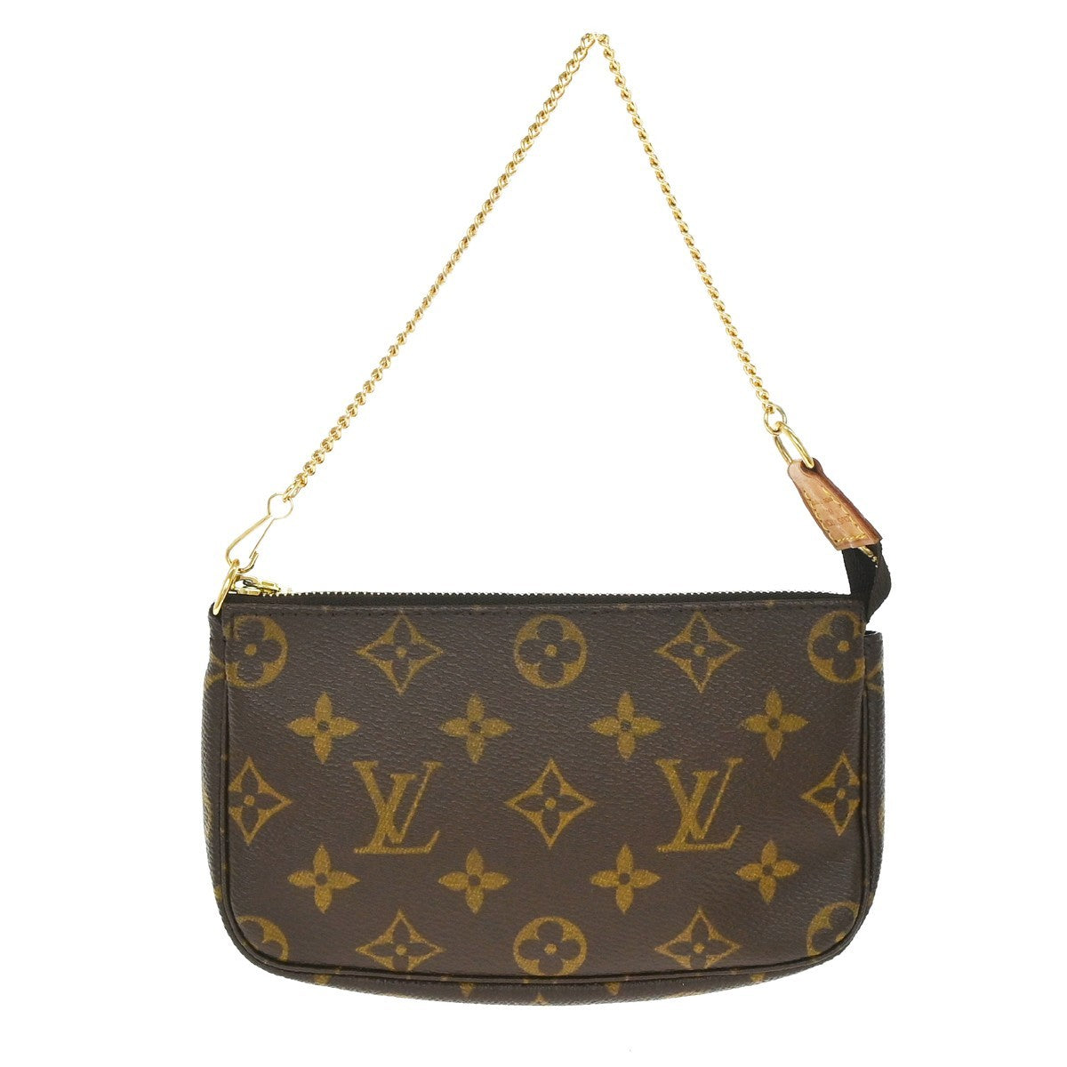 Louis Vuitton Mini pochette accessoires Canvas, Brown, Canvas, Clutch