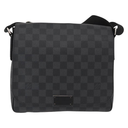 Louis Vuitton District Messenger Bag Damier Graphite, GRAY, CANVAS, Shoulder bag