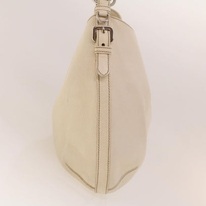 Prada Vintage Shoulder Bag Leather, White, Leather, Shoulder Bag