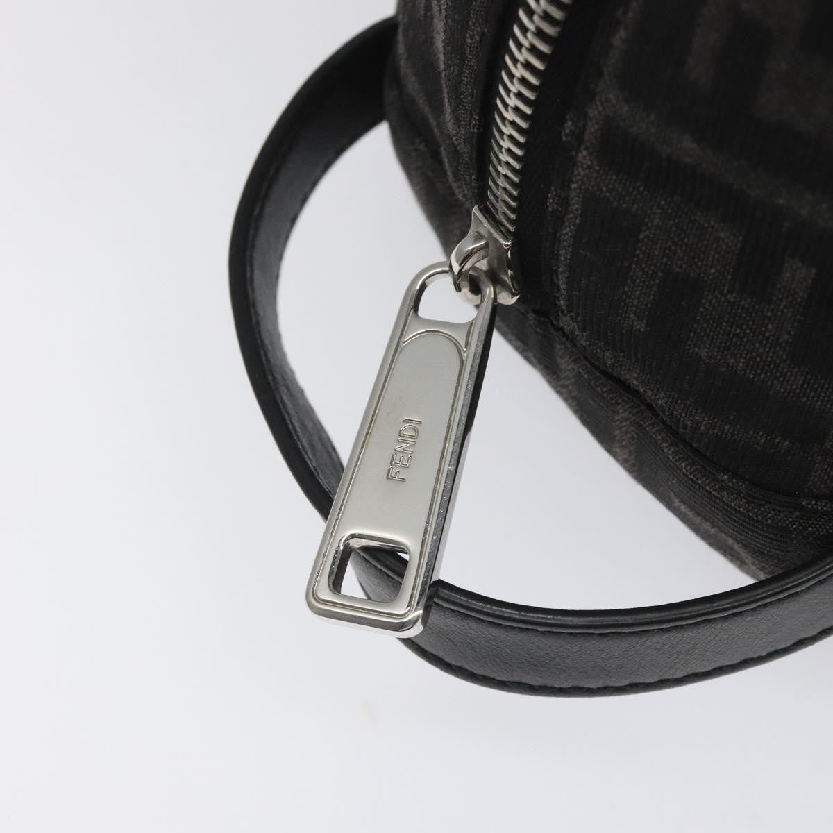 Fendi Toiletry Pouch Zucca Canvas, BLACK, CANVAS, Clutche & pouche