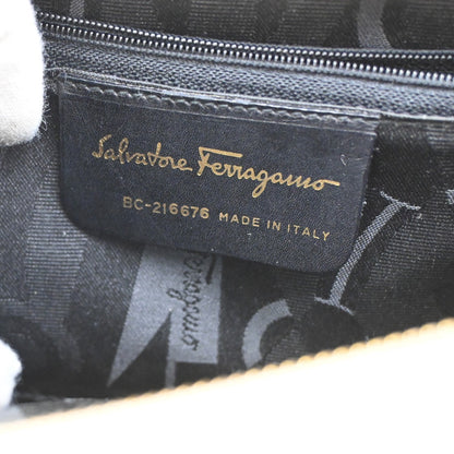 Salvatore Ferragamo Vara shoulder Bag Leather, Beige, Leather, Shoulder Bag