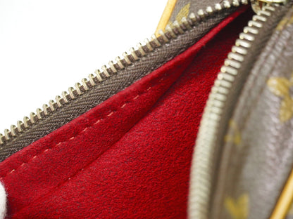 Louis Vuitton Croissant Handbag Monogram Canvas, BROWN, CANVAS, Shoulder bag