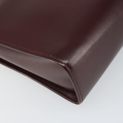 cartier Must de Cartier Clutch bag Leather, BURGUNDY, LEATHER, Clutche & pouche