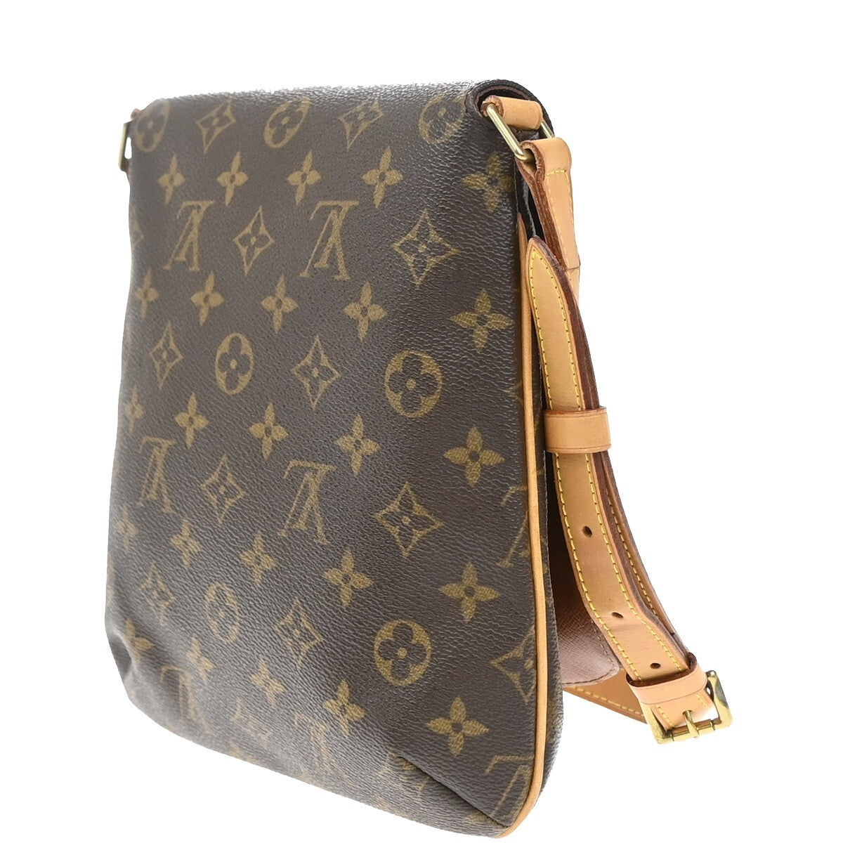 Louis Vuitton Musette Salsa Handbag Monogram Canvas, BROWN, CANVAS, Shoulder bag