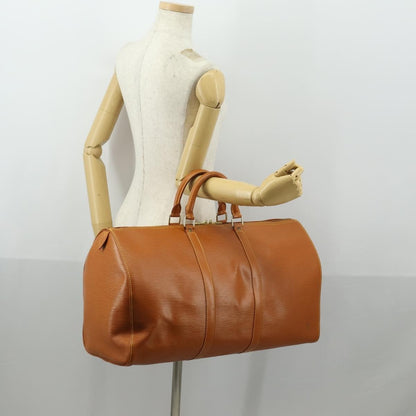 Louis Vuitton Keepall Bag Epi Leather, BROWN, LEATHER, Travel bag