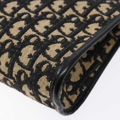 Christian Dior Vintage Trotter Shoulder Bag Canvas, NAVY, CANVAS, Shoulder bag