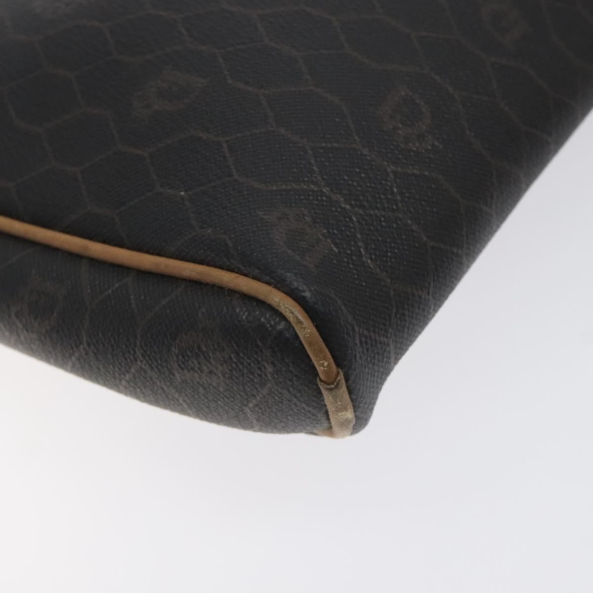 Christian Dior Vintage Honeycomb Shoulder Bag Canvas, BLACK, CANVAS, Shoulder bag