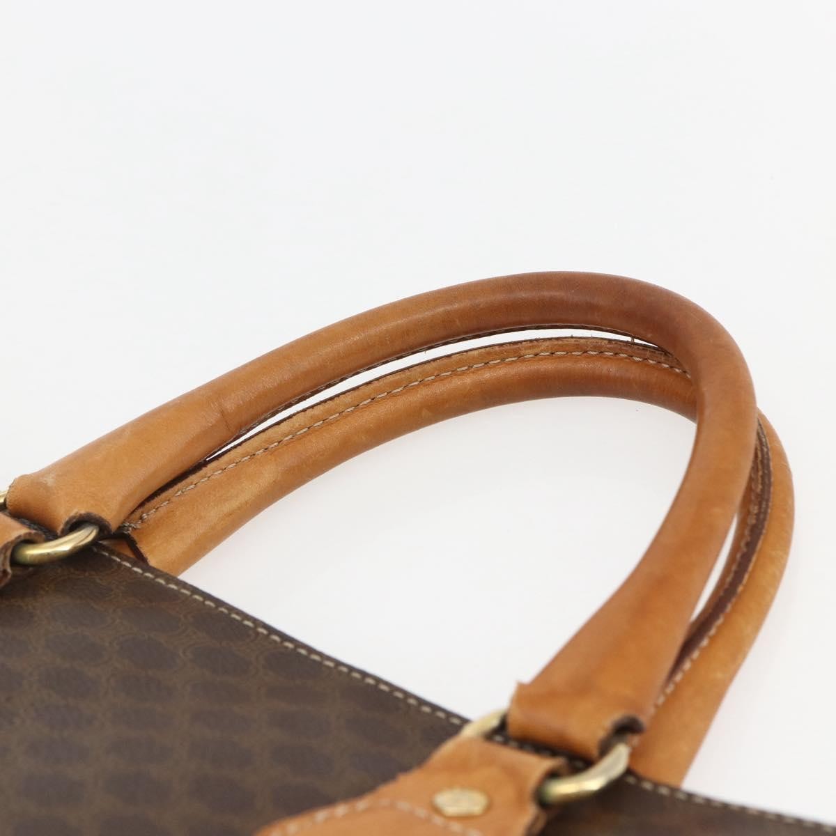 Celine Vintage Macadam Tote bag Canvas, BROWN, CANVAS, Tote bag