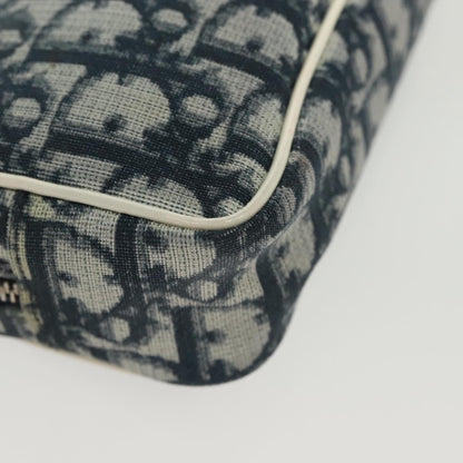Christian Dior Vintage Trotter Pouch Diorissimo Canvas, NAVY, CANVAS, Clutche & pouche