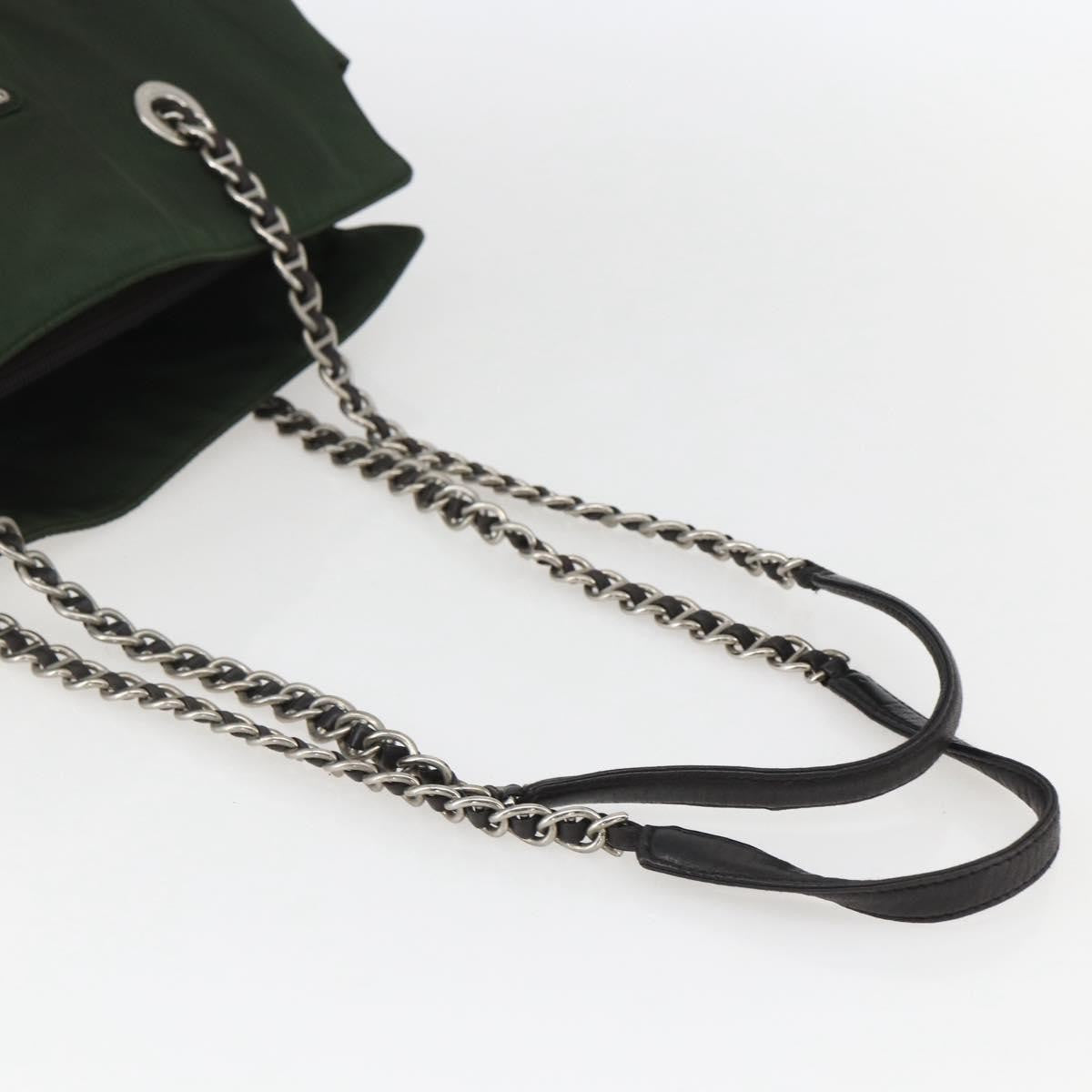 Prada Re-Edition 1995 Chain Tote Quilted Re-Nylon, Khaki, Nylon, Shoulder Bag