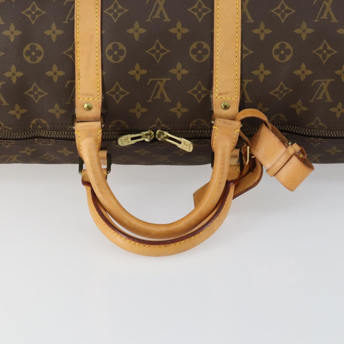 Louis Vuitton Keepall Bag Monogram Canvas, BROWN, CANVAS, Travel bag