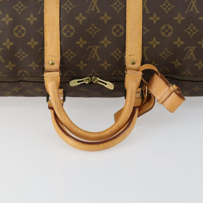 Louis Vuitton Keepall Bag Monogram Canvas, BROWN, CANVAS, Travel bag