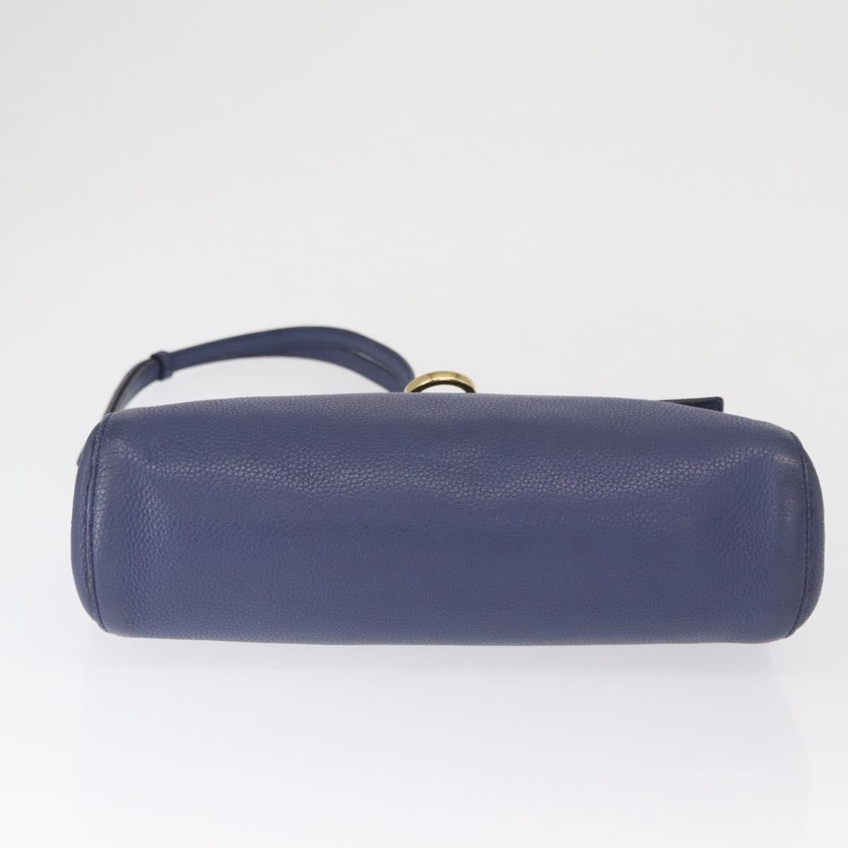 Salvatore Ferragamo Abbey Shoulder Bag Leather, NAVY, LEATHER, Shoulder bag