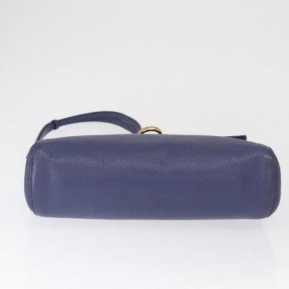 Salvatore Ferragamo Abbey Shoulder Bag Leather, NAVY, LEATHER, Shoulder bag