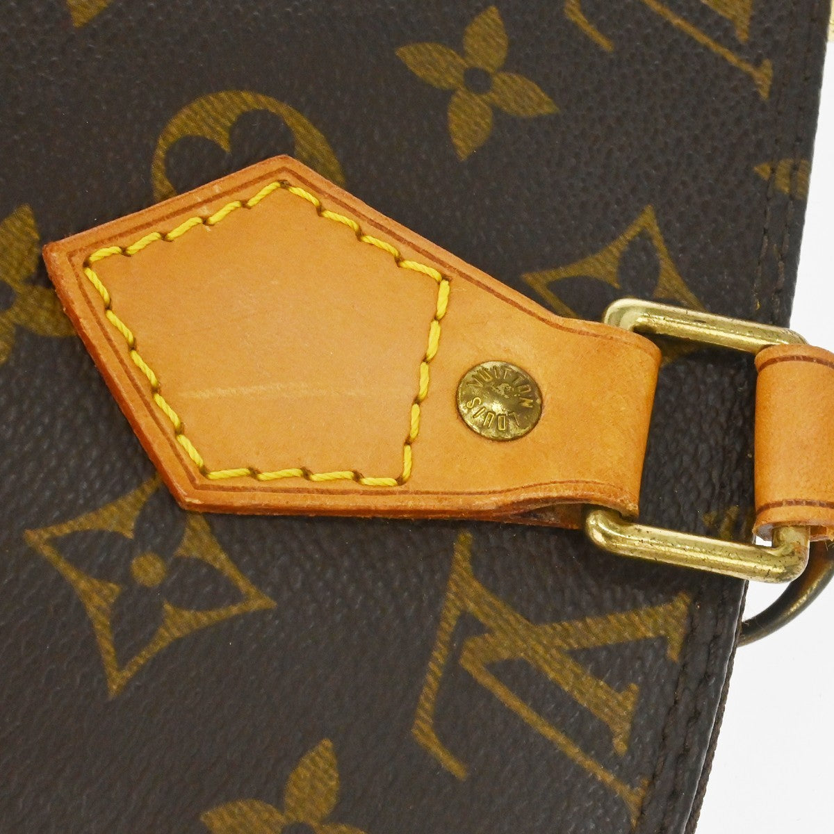 Louis Vuitton Alma Handbag Monogram Canvas, Brown, Canvas, Handbag