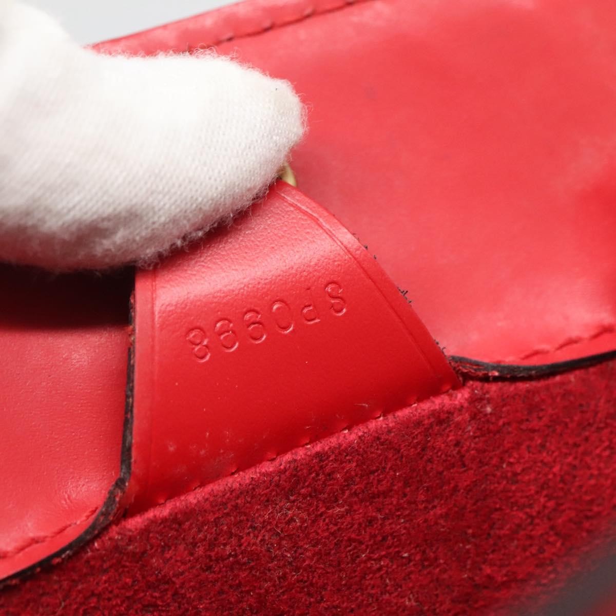 Louis Vuitton Duplex Bag Epi Leather, RED, LEATHER, Handbag