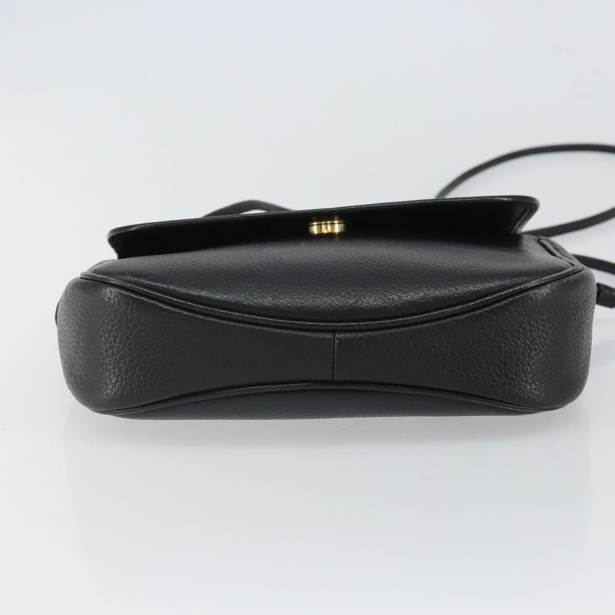 Burberry Vintage Shoulder Bag Leather, BLACK, LEATHER, Shoulder bag