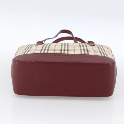 Burberry Nova Check Tote Canvas and Leather, BEIGE, CANVAS, Tote bag