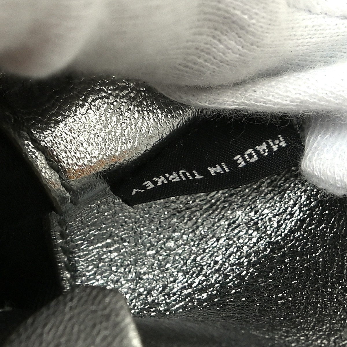 Miu Miu Nappa Matelassè Leather, Silver, Leather, Handbag