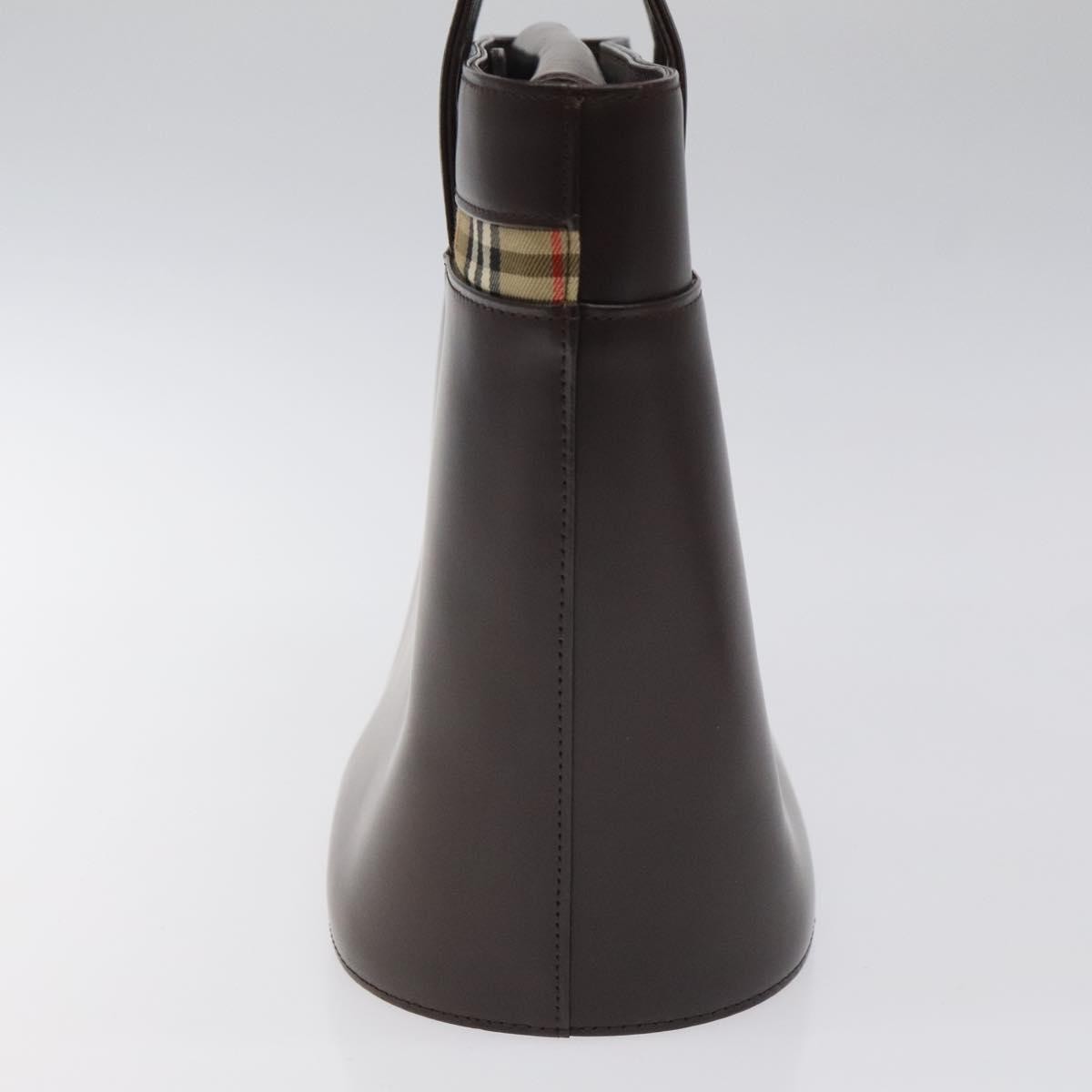 Burberry Nova Handbag Leather, BROWN, LEATHER, Handbag