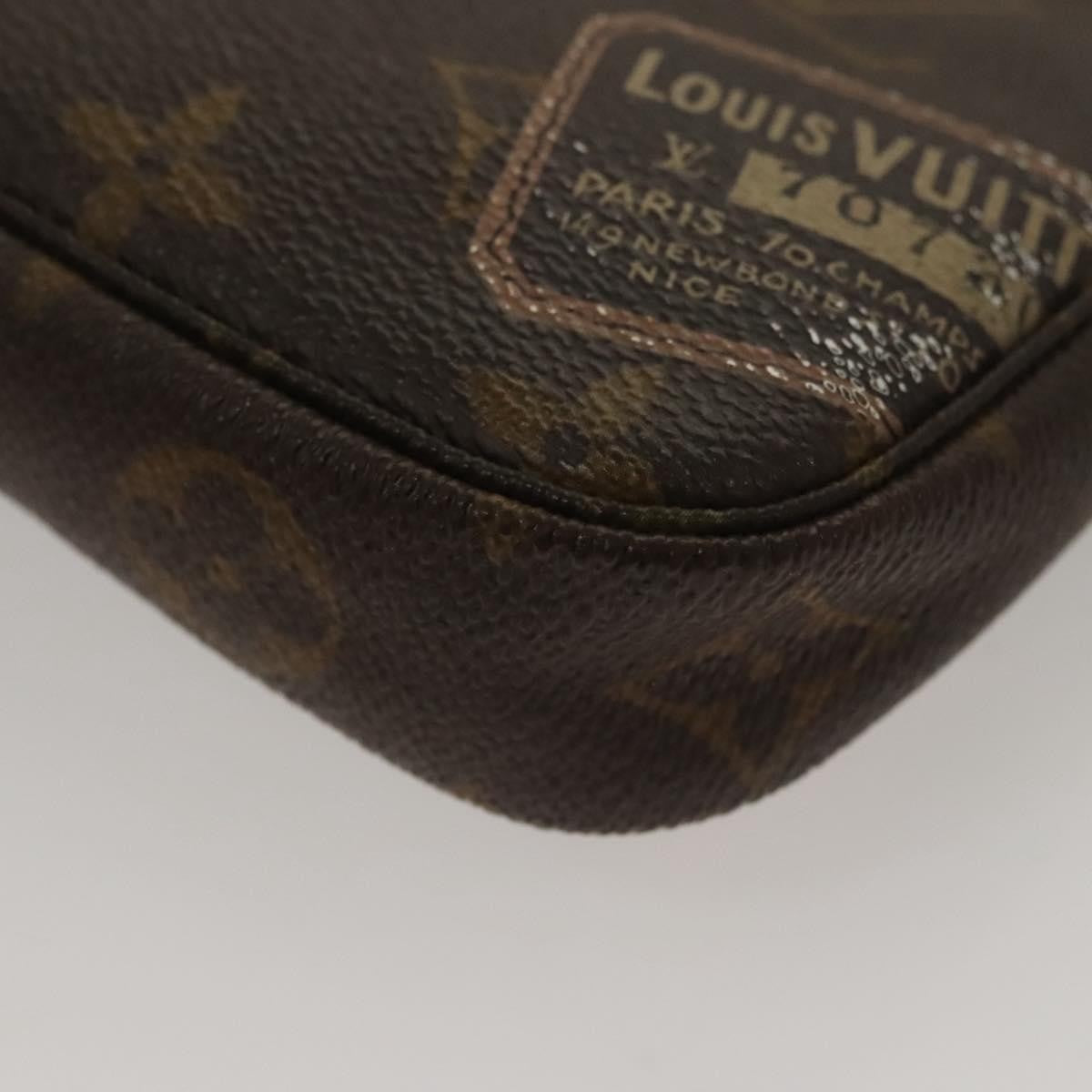 Louis Vuitton Pochette Accessoires Monogram Canvas, BROWN, CANVAS, Clutche & pouche