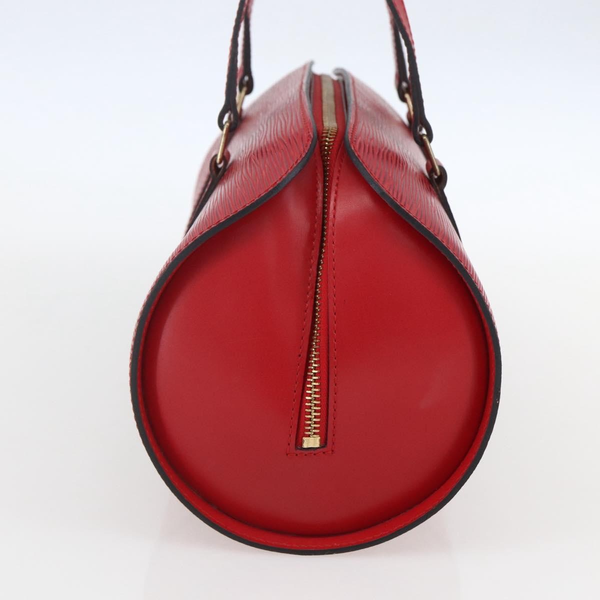 Louis Vuitton Soufflot Handbag Epi Leather, RED, LEATHER, Shoulder bag