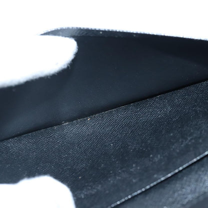 Louis Vuitton Porte Cartes Wallet Taiga Leather, BLACK, LEATHER, Wallets