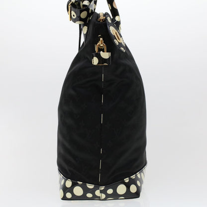 Louis Vuitton Desire Lockit Bag Kusama Infinity Dots Monogram Nylon, BLACK, NYLON, Handbag