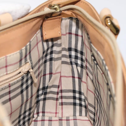 Burberry Vintage Handbag Leather, BEIGE, LEATHER, Handbag