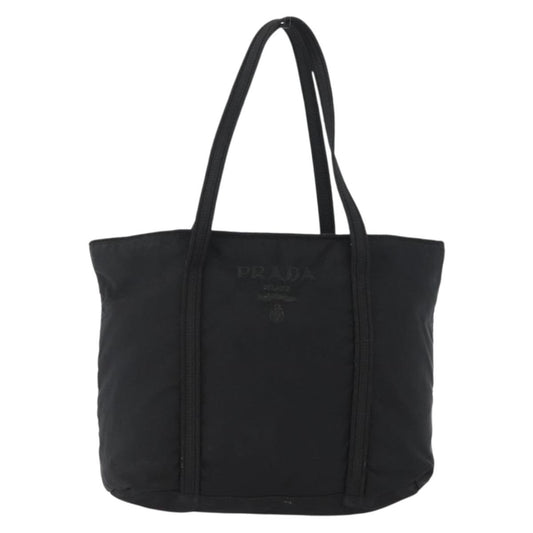 Prada Vintage Zip Tote Tessuto, BLACK, NYLON, Tote bag