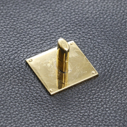 Louis Vuitton Lockme Handbag Leather, BLACK, LEATHER, Tote bag