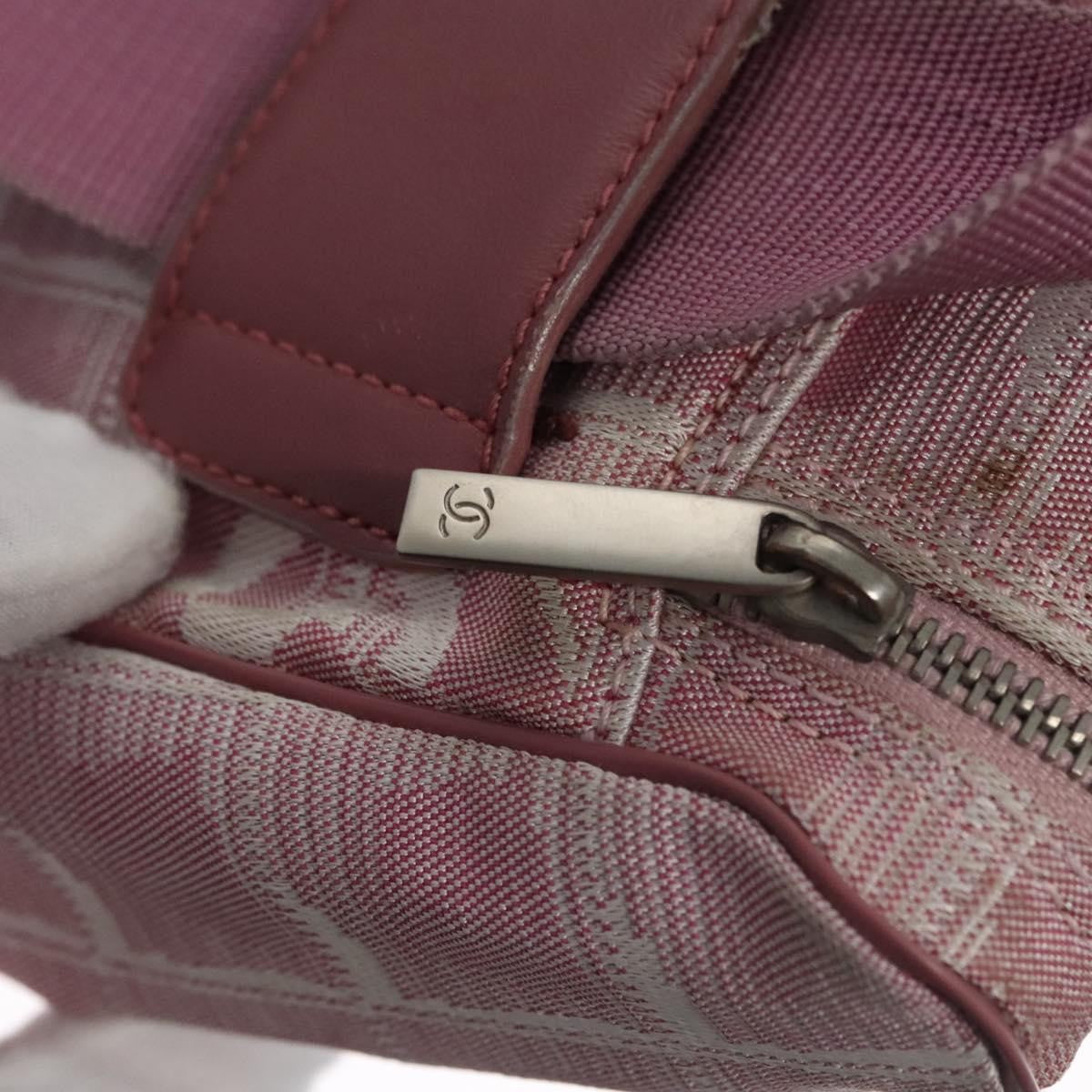 Chanel Travel Line Backpack Canvas, PINK, CANVAS, Backpack