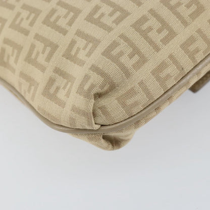 Fendi Vintage Flap Crossbody Bag Zucchino Canvas, BEIGE, CANVAS, Shoulder bag
