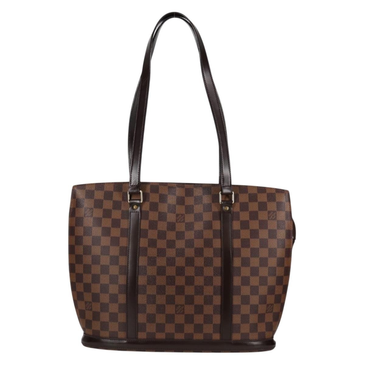 Louis Vuitton Babylone Handbag Damier, BROWN, CANVAS, Shoulder bag