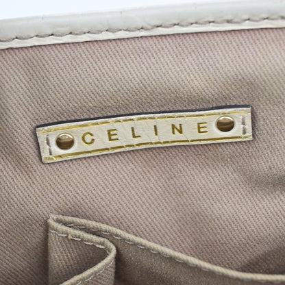 Celine Boogie Satchel Macadam, BEIGE, CANVAS, Tote bag