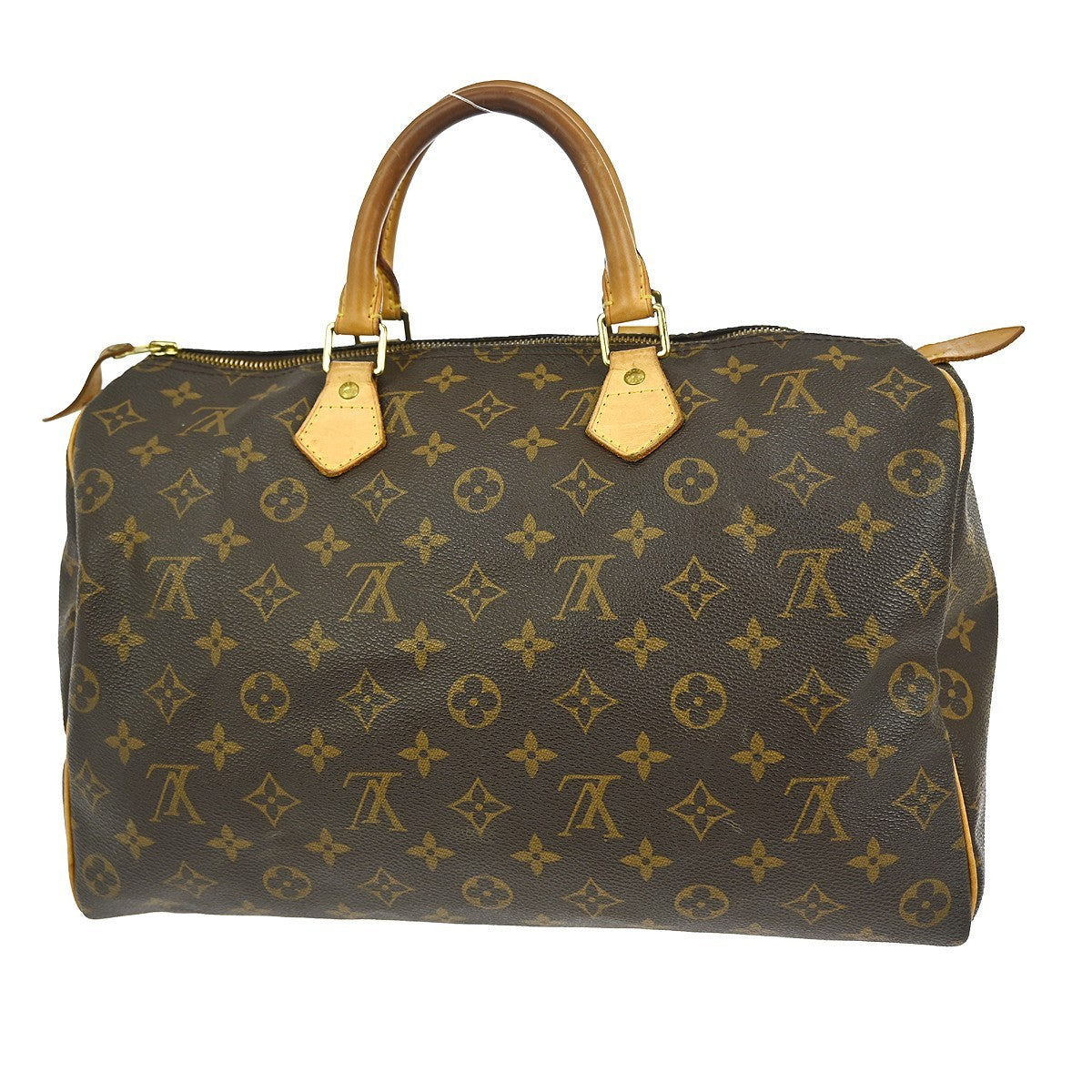 Louis Vuitton Speedy Handbag Monogram Canvas, BROWN, CANVAS, Handbag