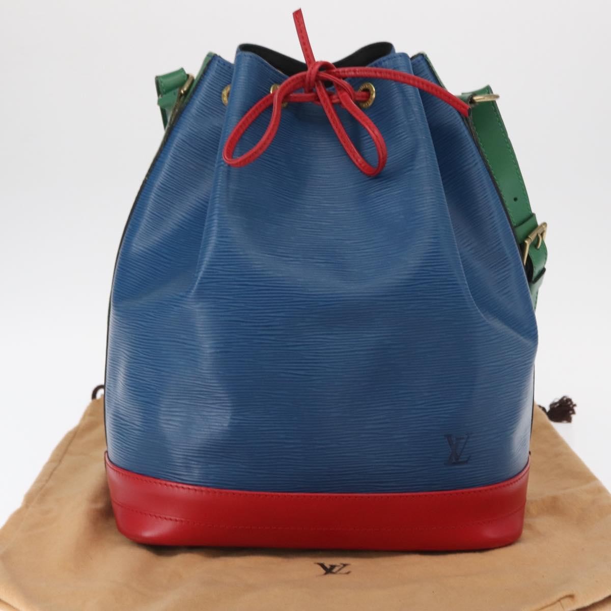 Louis Vuitton Tricolor Noe Handbag Epi Leather, BLUE, LEATHER, Shoulder bag