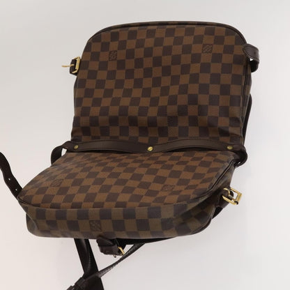 Louis Vuitton Saumur Handbag Damier, BROWN, CANVAS, Handbag
