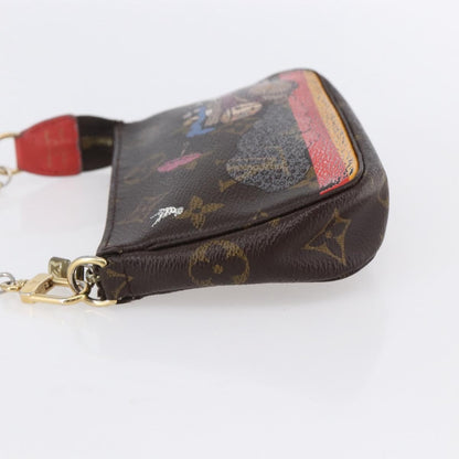 Louis Vuitton Pochette Accessoires Limited Edition Christmas Animation Monogram Canvas, BROWN, CANVAS, Clutche & pouche