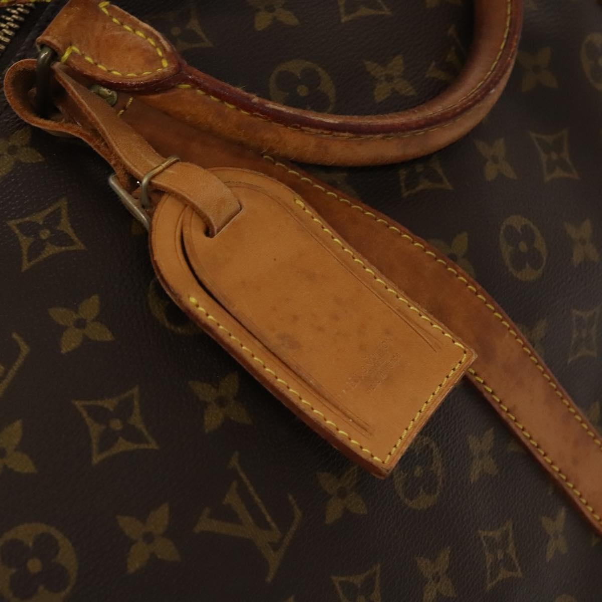 Louis Vuitton Keepall Bandouliere Bag Monogram Canvas, BROWN, CANVAS, Travel bag