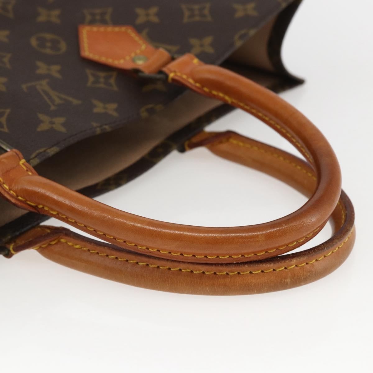 Louis Vuitton Vintage Sac Plat Bag Monogram Canvas, BROWN, CANVAS, Tote bag